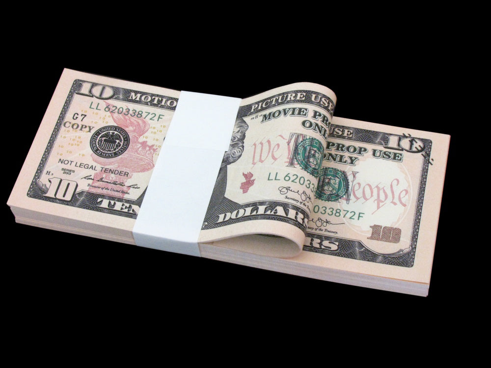 $1,000 Full Print New Series Prop Money Double Sided Bills Stack