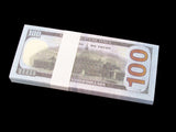 100x $100 Full Print Bills Stack Copy Dollar Movie Prop Money New Style