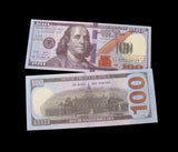 100x $100 Full Print Bills Stack Copy Dollar Movie Prop Money New Style