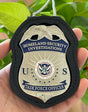 US HSI TFO Task Force Officer Badge Homeland Security Investigations Replica Movie Props Silver