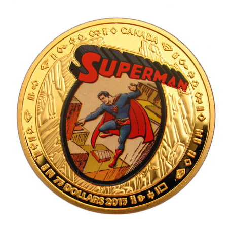 6 Pieces 2013 Superman Cartoon Comic Commemorative Coins