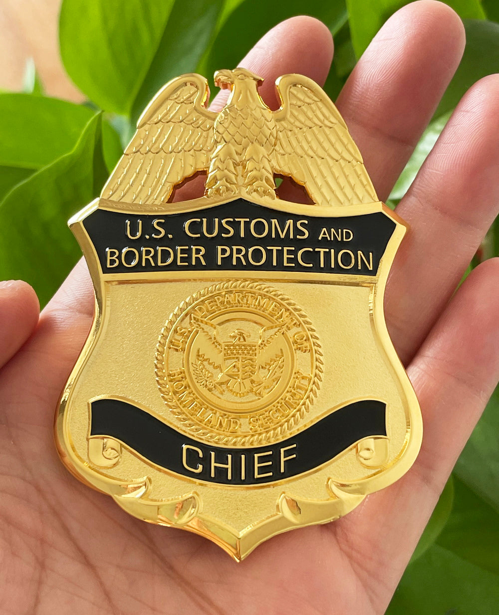 US CBP Chief Customs and Border Protection Badge Replica Movie Props