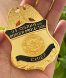 US CBP Chief Customs and Border Protection Badge Replica Movie Props