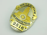 LAPD Los Angeles Detective Police Badge Replica Movie Props No. 2358/2516