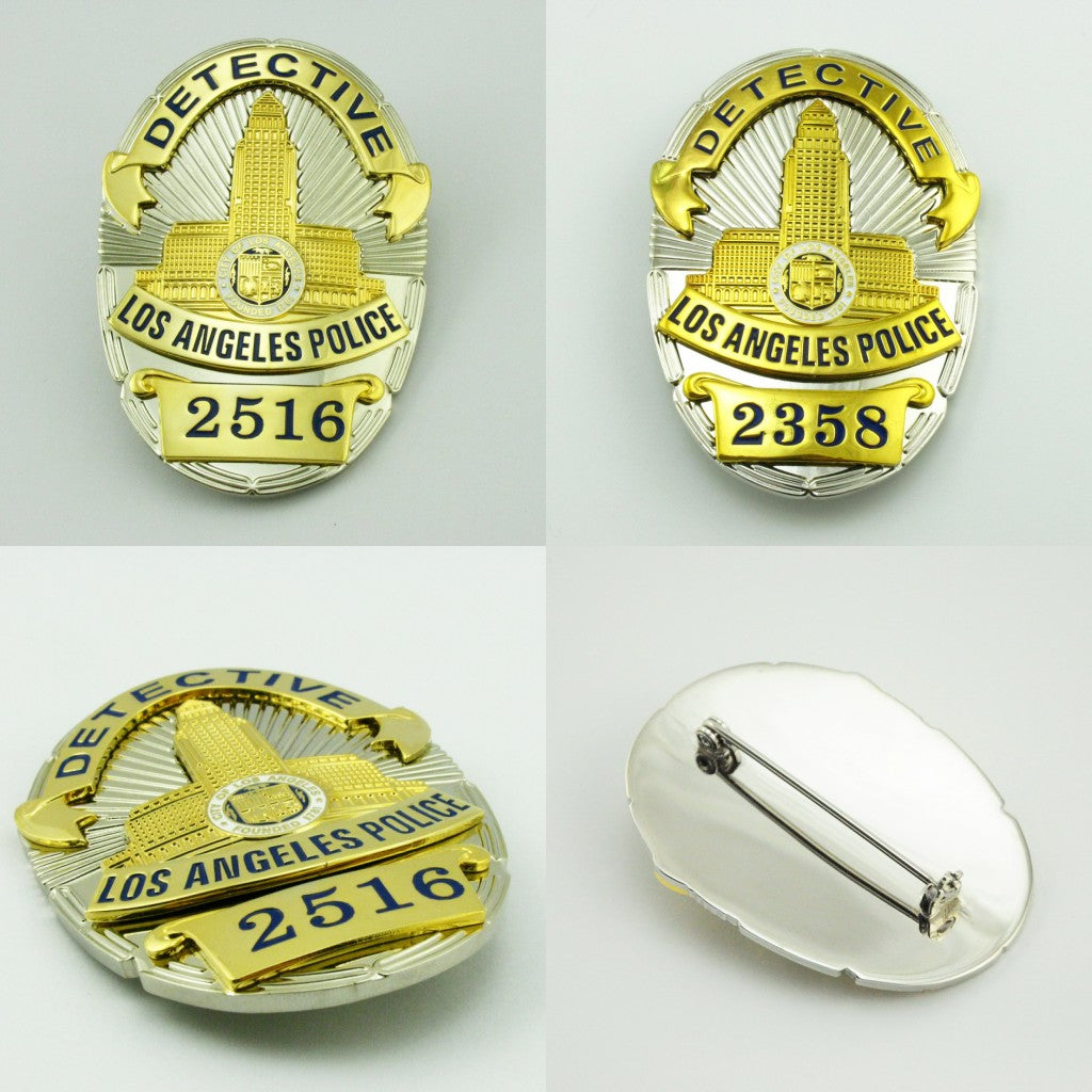 LAPD Los Angeles Détective Police Badge Réplique Accessoires de film n° 2358/2516