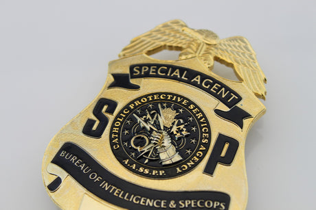 US SSPP Badge Special agent Catholic Protective Services Agency Replica Movie Props