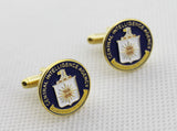 A Pair of US CIA Eagle Badge Men's Shirt Cufflinks with Box
