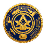 Brotherhood Freemasonry Masonic 24K Gold Plated Commemorative Challenge Coin