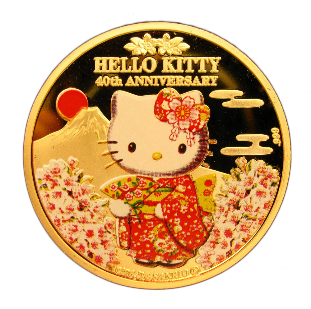 Japan Anime Cartoon Hello Kitty Fuji 40th Anniversary Commemorative Coins