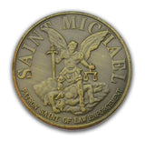 FBI Emblem Saint Michael Patron Saint Of Law Enforcement Challenge Coin