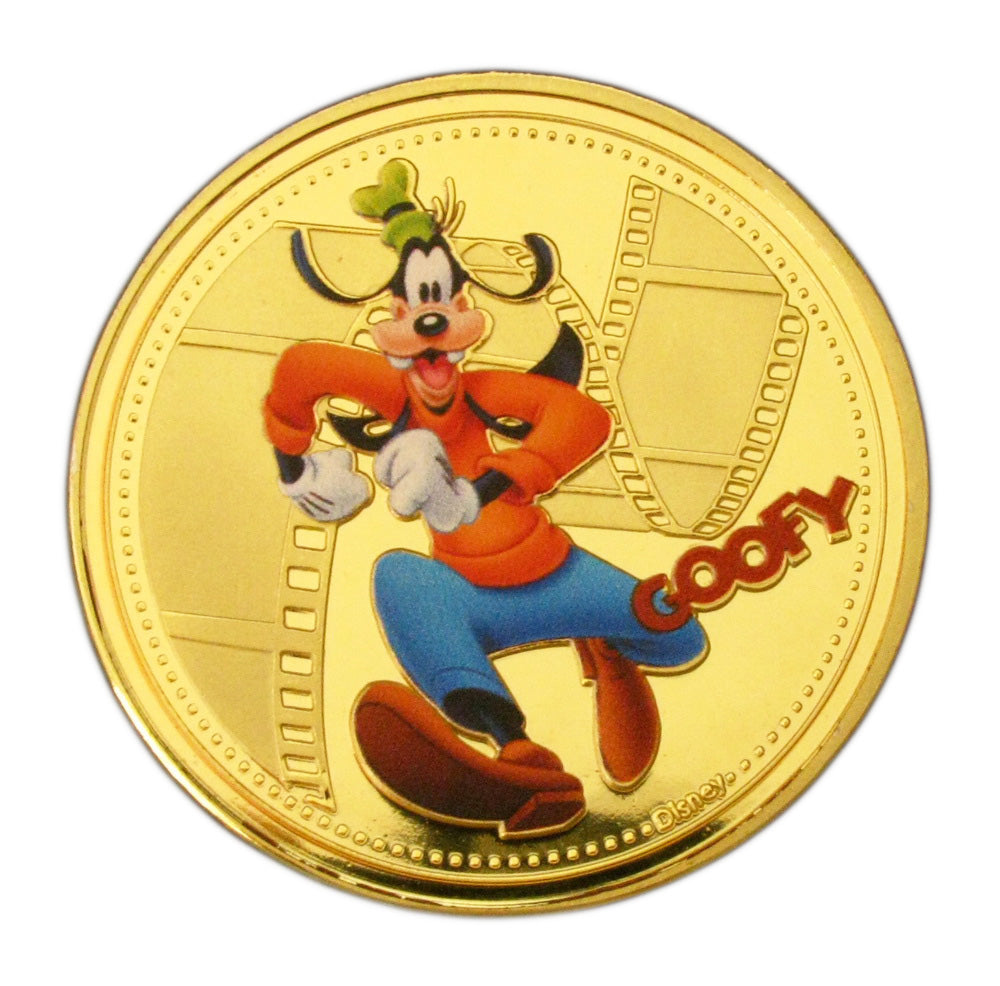 6 Pcs Disney Mickey Mouse & His Friends Cartoon Colored 24K Gold