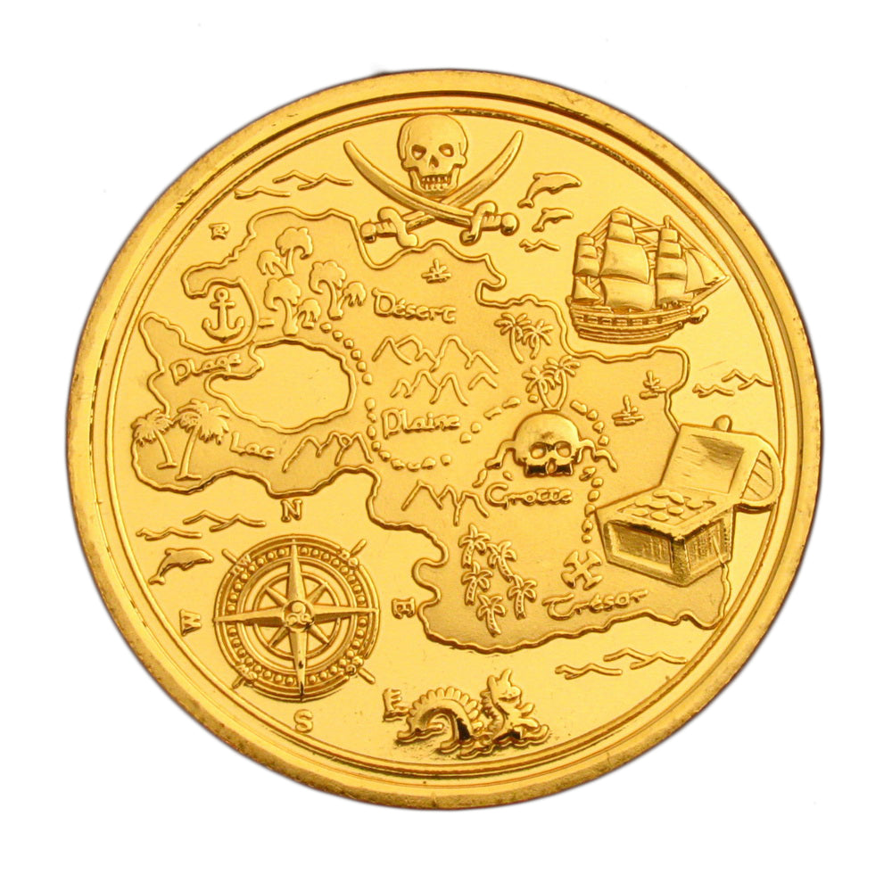 Pirates of the Caribbean Skull Logo Jackie 24K vergoldete Münze