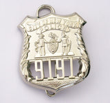 NY New York Police Detective Badge/Cap Badge Replica Movie Props No. 9191