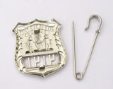 NYPD New York Police Detective Badge Solid Copper Replica Movie Props #9191