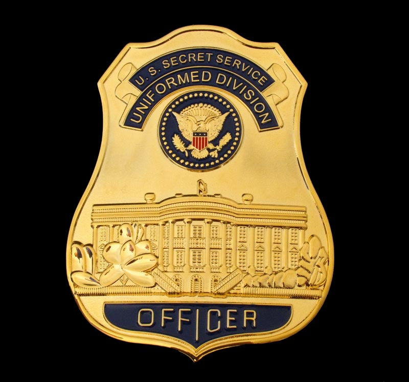USSS The White House Defense Officer Badge Solid Copper Brooch Pin Replica Movie Props