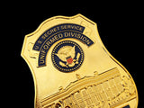 USSS The White House Defense Officer Badge Solid Copper Brooch Pin Replica Movie Props