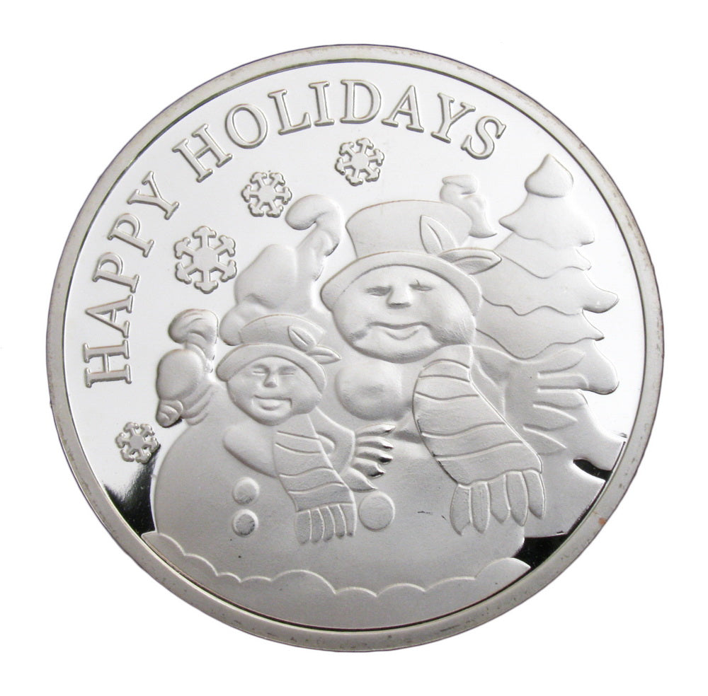 Santa Claus Snowman Merry Christmas Xmas Holiday New Year Gift Coins