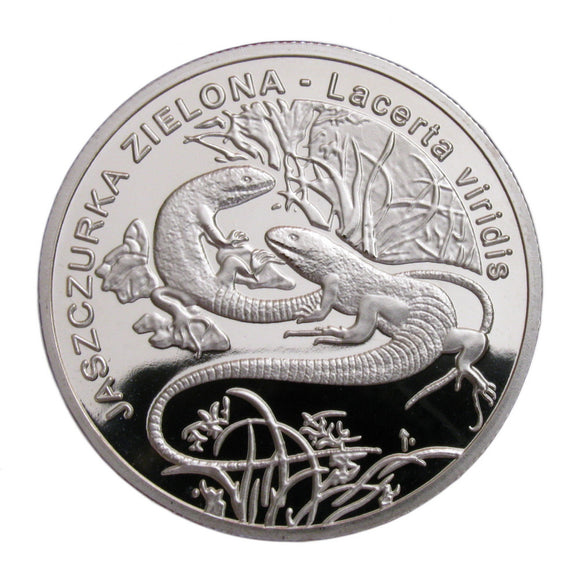 Poland Lizard Silver Commemorative Coin