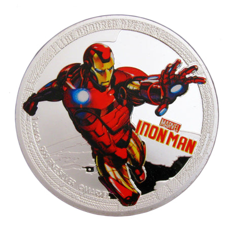 A Set of 5 Pcs The Avengers Superhero Marvel Comics Colored Silver Coins