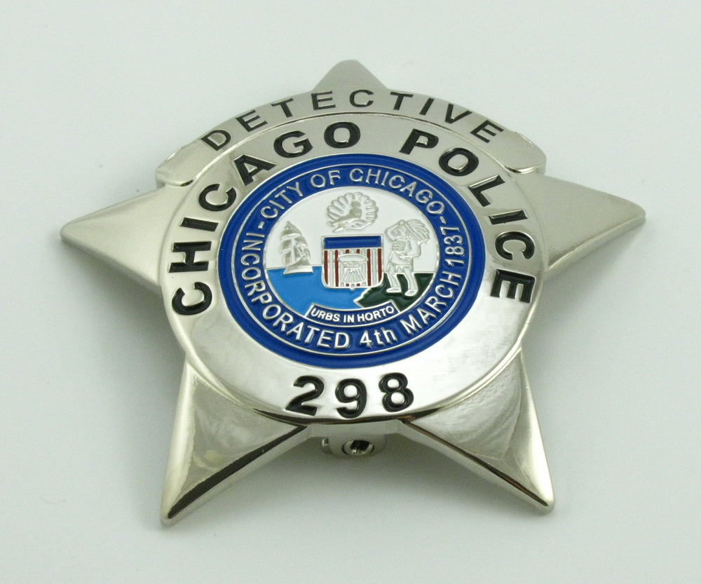 Chicago Police Officer Police Badge Solid Copper Replica Movie