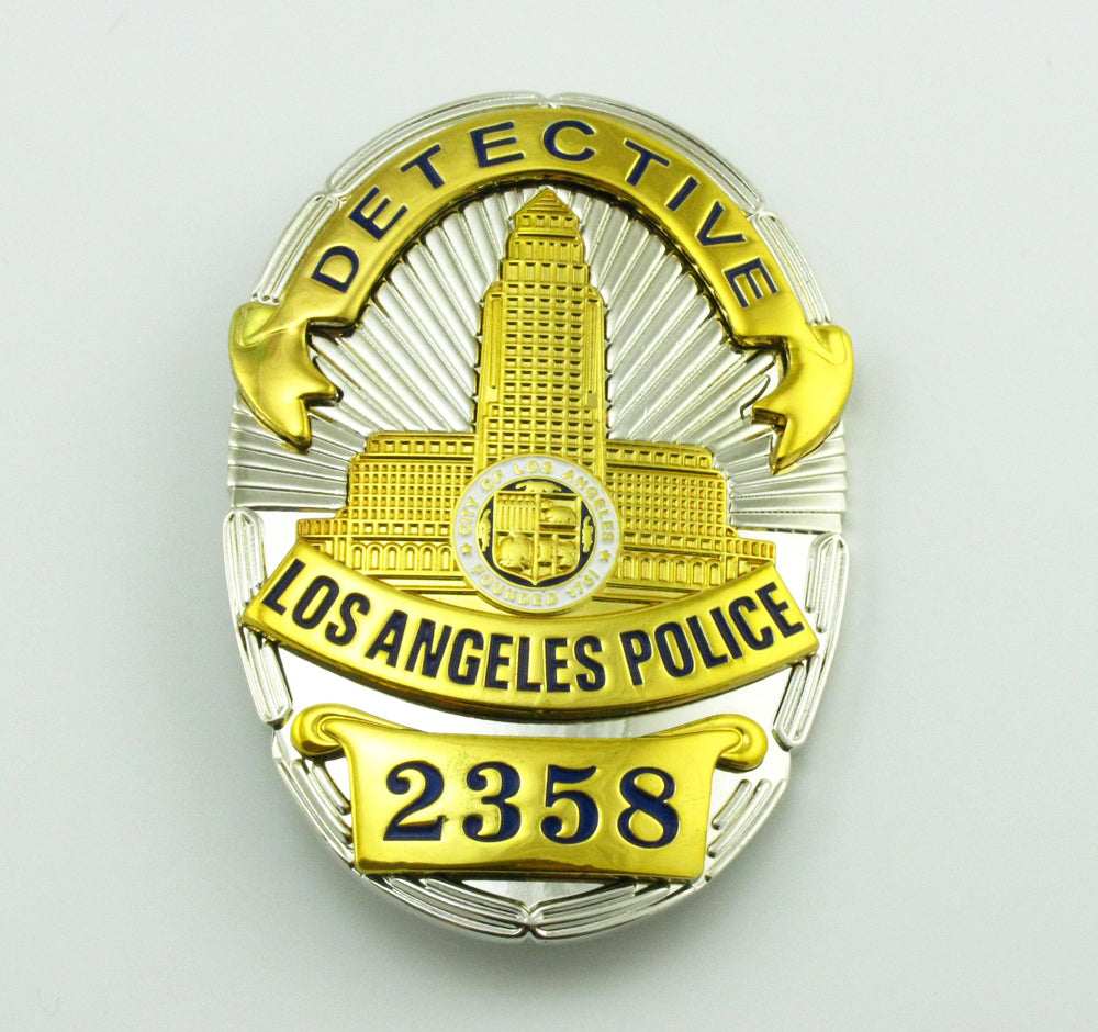 LAPD Los Angeles Détective Police Badge Réplique Accessoires de film n° 2358/2516