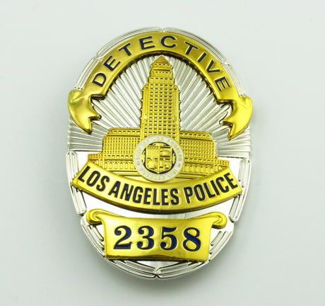 LAPD Los Angeles Detektiv-Polizei-Abzeichen, Nachbildung, Film-Requisiten Nr. 2358/2516