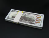 100 Pieces of $100 Dollar Full Print Prop Money New Style Play Money Banknotes Stack