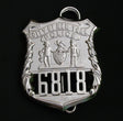 NY New York Police Detective Badge/Cap Badge Replica Movie Props No. 6818