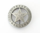 US Texas Rangers Badge Solid Copper Replica Movie Props
