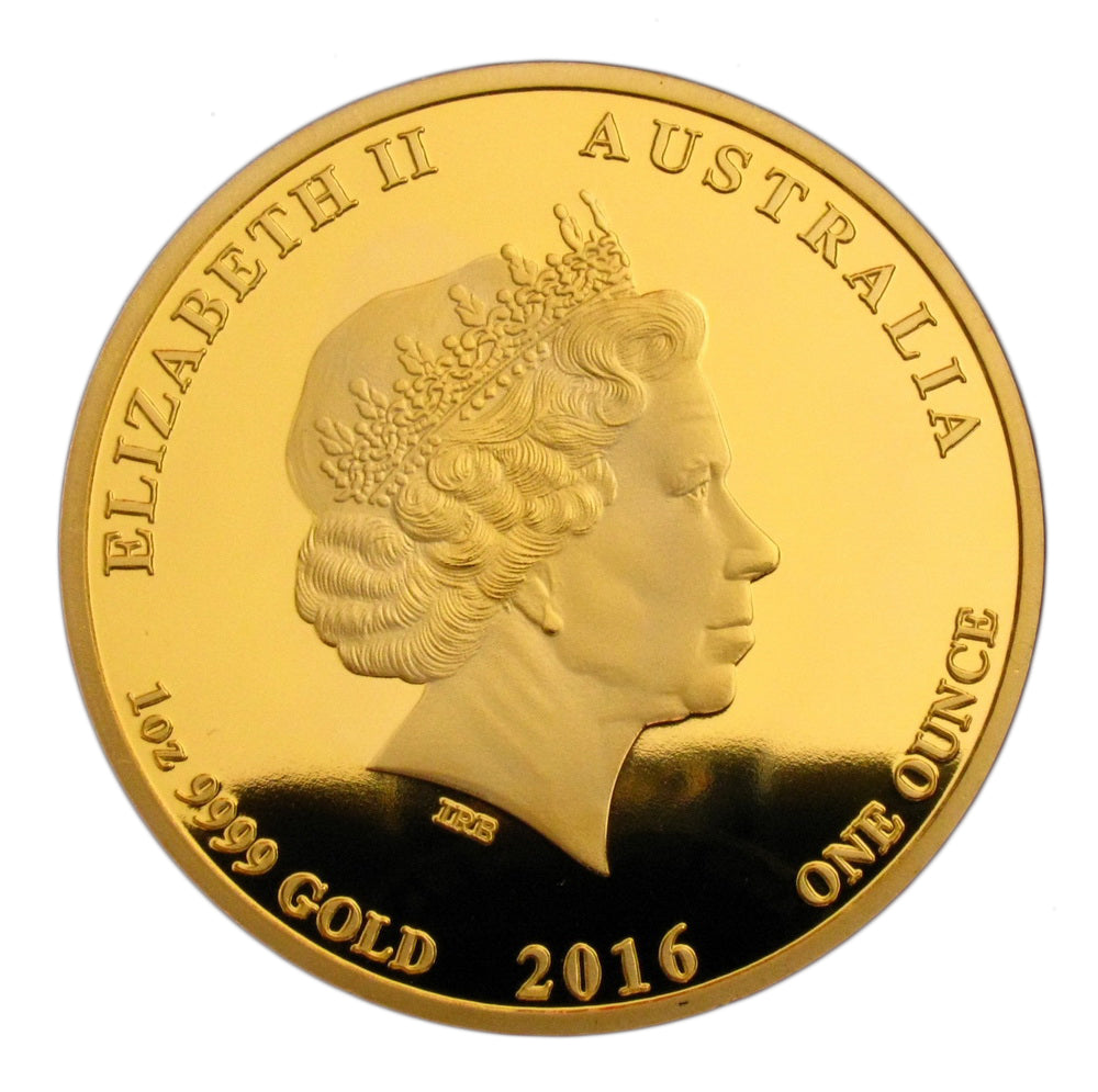 2016 Australia Lunar Zodiac Year Of the Monkey 24K Gold Plated Coin