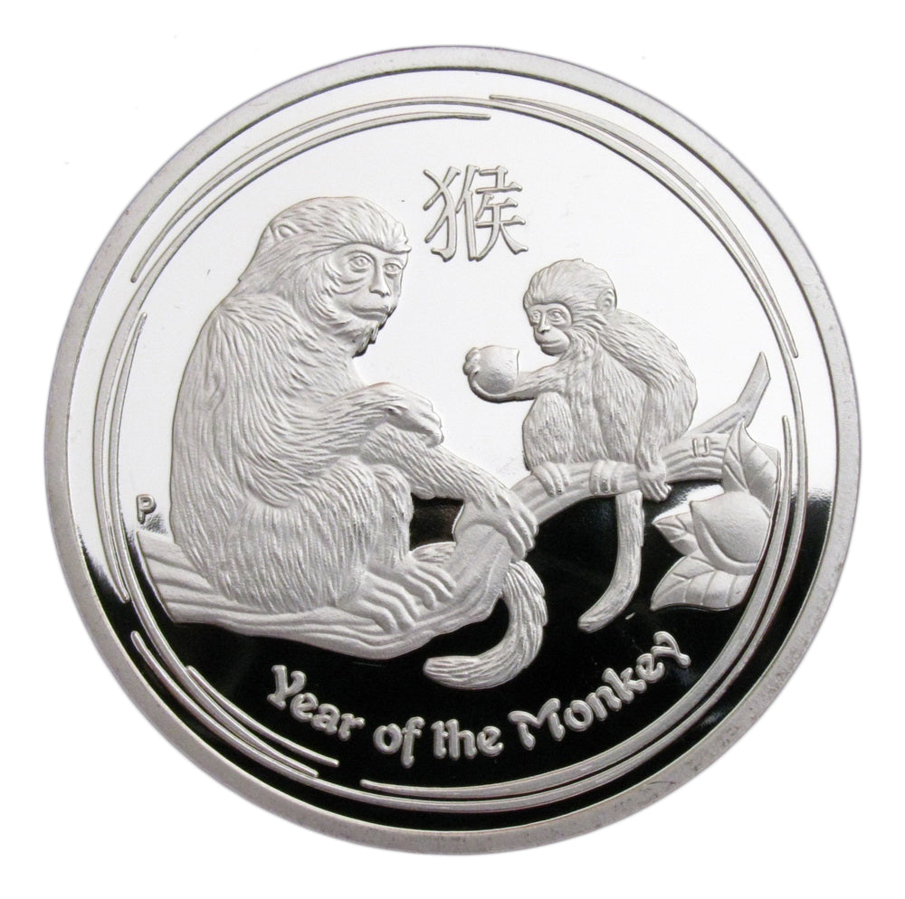 Australian LUNAR 銀貨　申年　2016 2016 Australia 1/2 oz Silver Lunar Monkey | Golden Eagle Coins