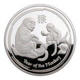 A Pair of 2016 Australia Lunar Zodiac Year of the Monkey Commemorative Coins