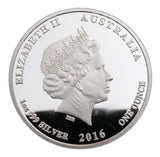 2016 Australia Lunar Zodiac Year Of the Monkey Silver Coin