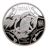 2016 Year Of the Monkey Australia Lunar Zodiac Silver Coin Collectable