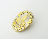 US Police Badge Cop Brooch Pin Mini Version