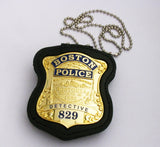 Holder/ Holster/ Wallet For Boston Police Badges First-layer Genuine Leather