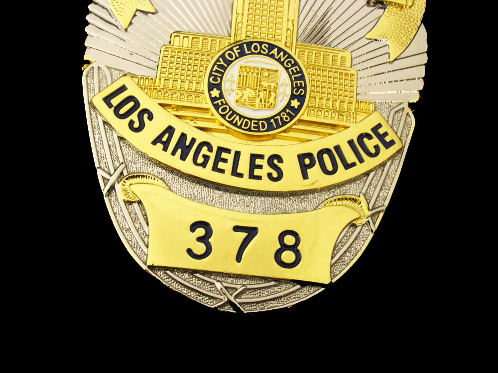 LAPD SCUBA Los Angeles Police Badge Replica Movie Props With Number 378