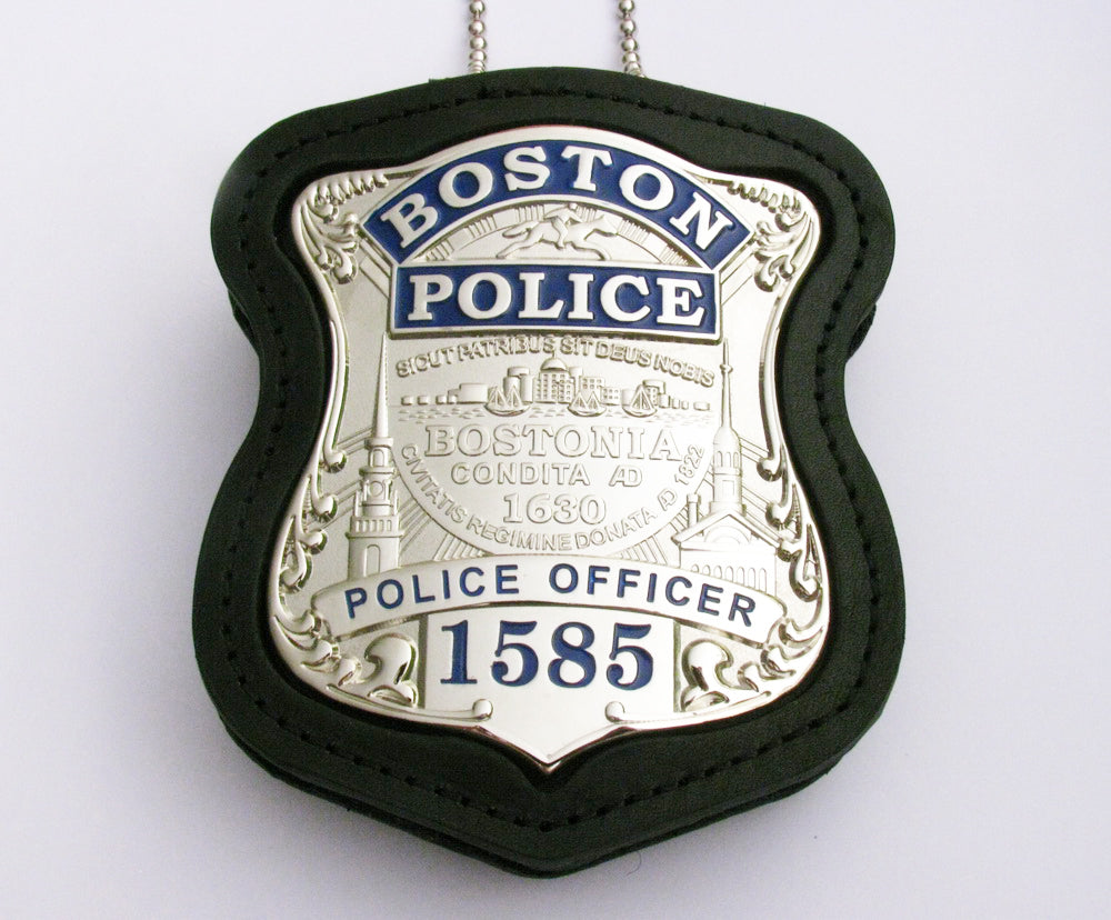 Holder/ Holster/ Wallet For Boston Police Badges First-layer Genuine Leather
