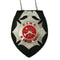 Fire Rescue Badge Solid Copper Brooch Pin Replica Movie Props