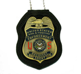 US Bail Enforcement & Fugitive Recovery Agent Badge Solid Copper Replica Movie Props