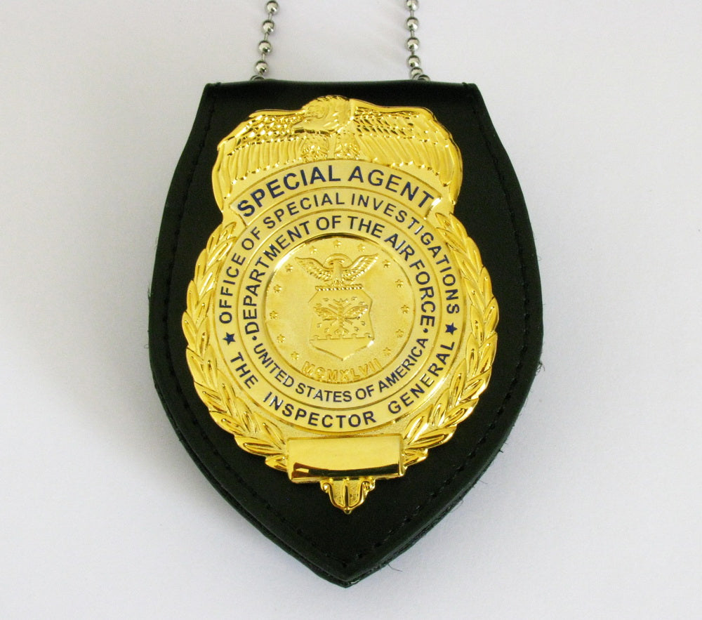 US AFOSI/OSI Air Force Office of Special Investigations Special Agent Badge  Replica Movie Props - Badge+Leather Holder