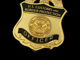 US CBP Customs and Border Protection Officer Badge Solid Copper Replica Movie Props