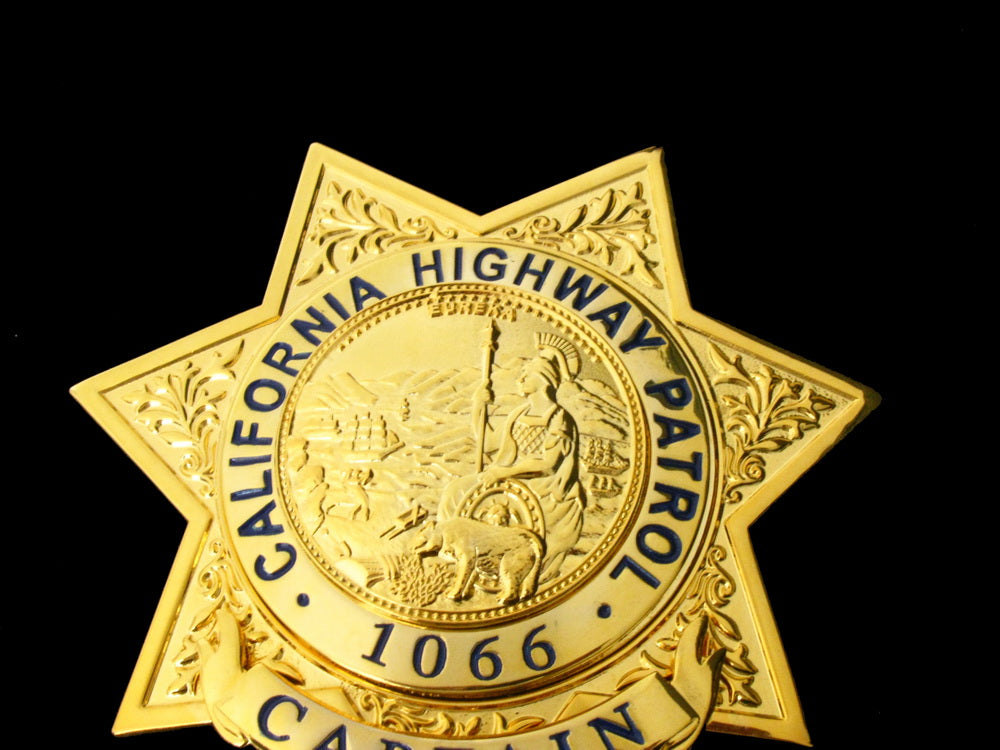 コスプレ小物 CHP SERGEANT BADGE US CHP CAPTAIN California Highway Patrol Badge Replica Movie Props