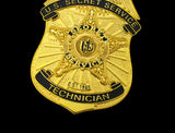 USSS U.S Secret Service Technician Badge Solid Copper Replica Movie Props