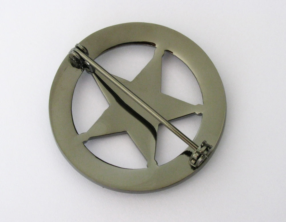 USMS US Marshals Service DUSM Badge Black Chrome Version Replica