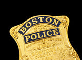 Boston Detective Police Badge Solid Copper Replica Movie Props