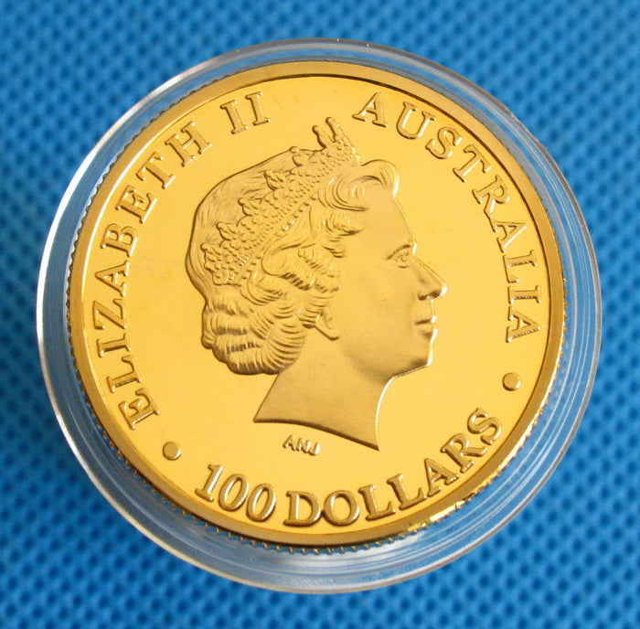 Australian Kangaroo 24K Gold Plated Commemorative Coin 33mm