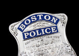 Boston Police Officer Police Badge Solid Copper Replica Movie Props