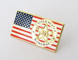 US American Flag Police Badge Brooch Pin