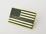 US American Flag Police Badge Brooch Pin